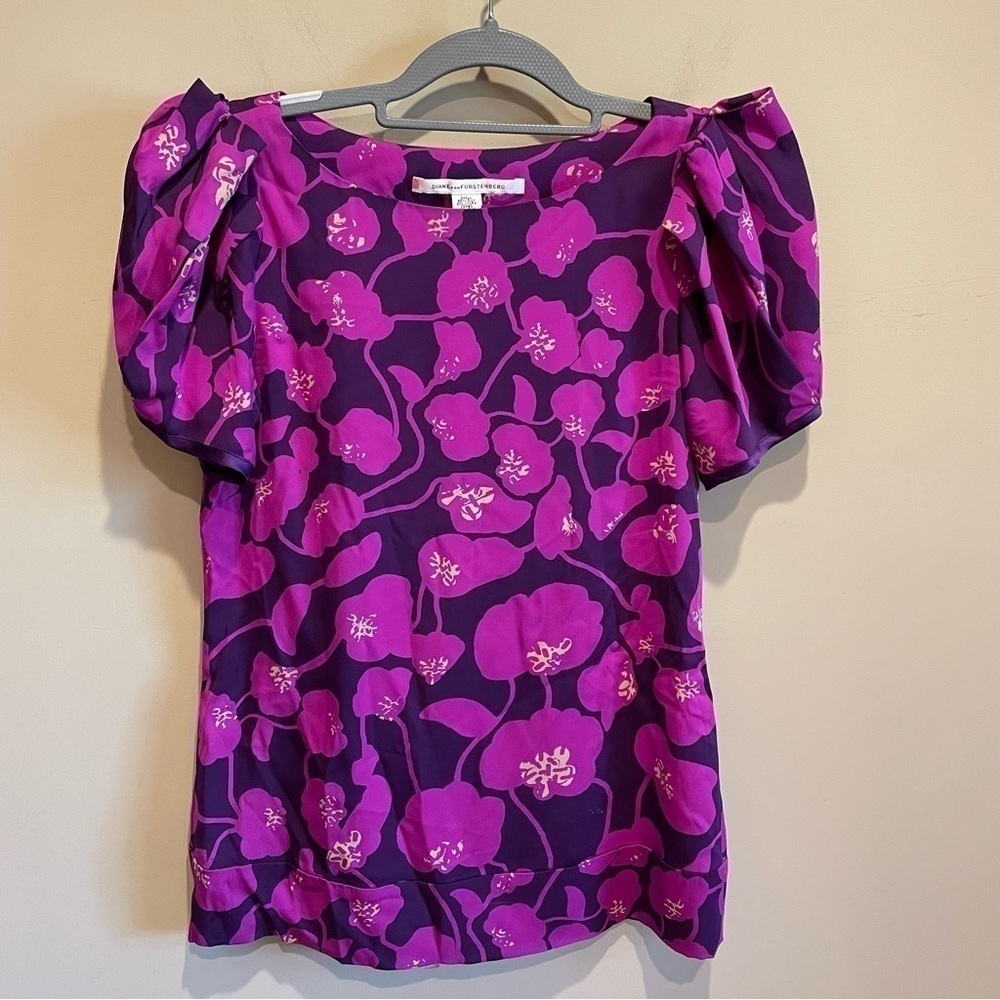 Diane Von Furstenberg Silk Blouse Short sleeve